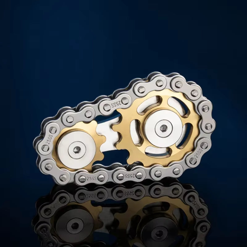 Metal Hand Spinner Chain Gear Metal Fidget Spinner Adult EDC Fidget Toys Focus ADHD Tool Office Stress Relief Toys